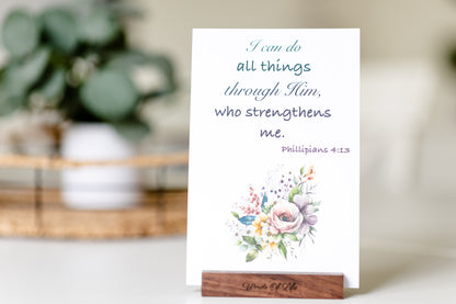 Small 52 Bible verses with Flowers