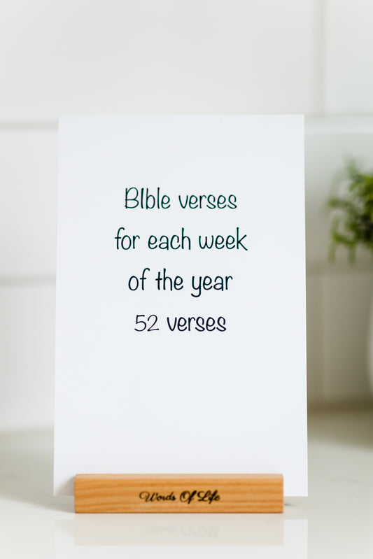 52 Bible Verses Small Cards