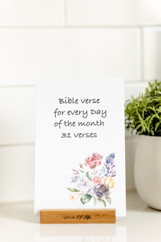 31 Bible Verses with Flowers